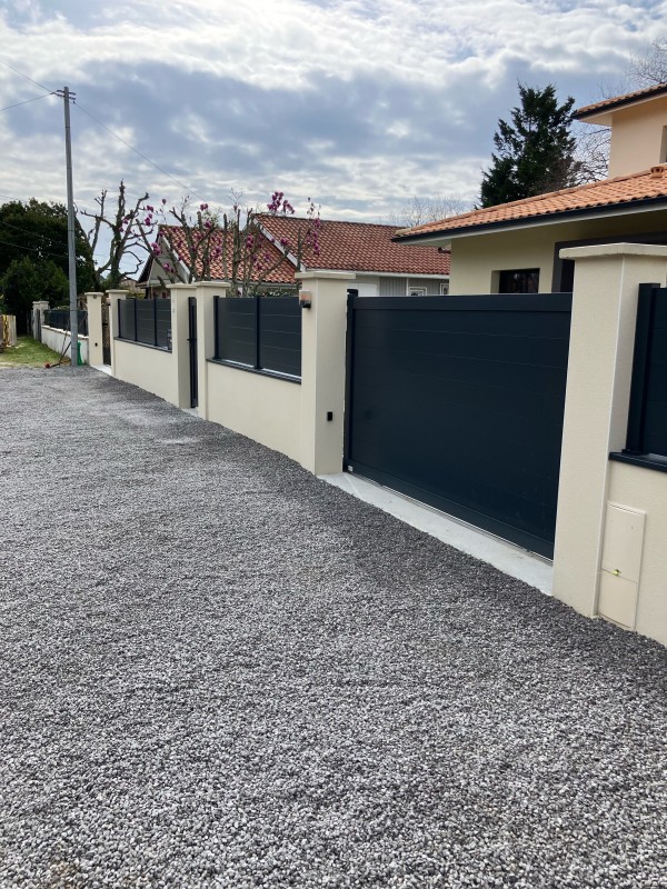 Finition d'allée chez un particulier