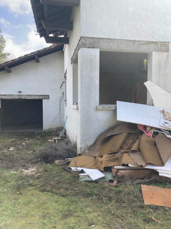 démolition d'une maison traditionnelle R+1 à la teste de buch