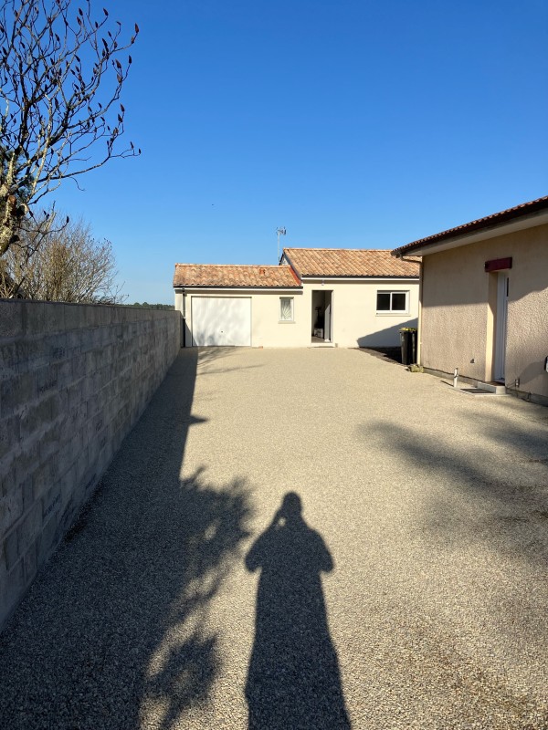 Allée calcaire sur le Bassin d'Arcachon