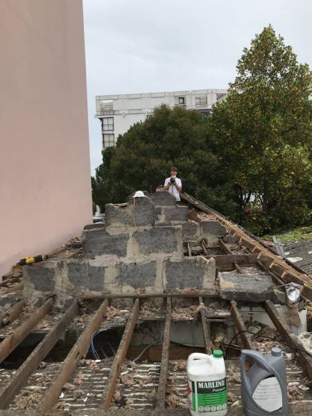 démolition d'une maison de ville à Arcachon