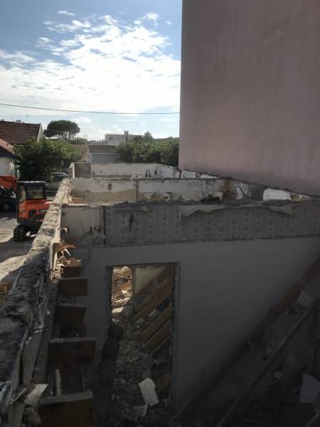 démolition d'une maison de ville à Arcachon