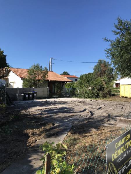 démolition d'une maison d'habitation à lege cap ferret
