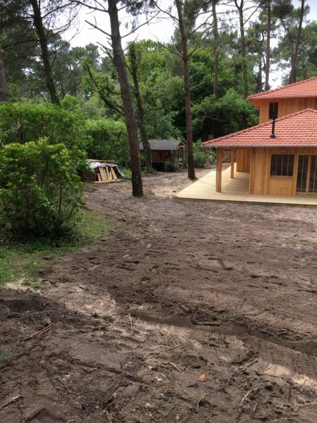 Terrassement terrain Cap Ferret