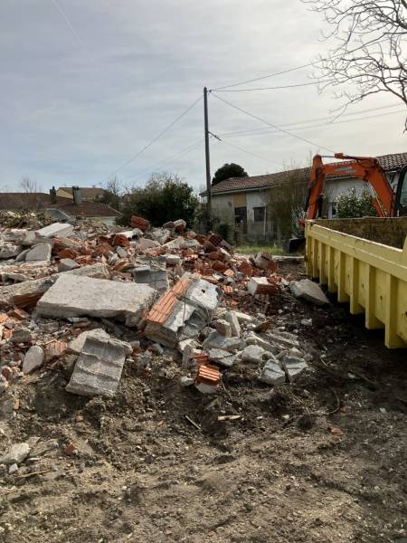 démolition d'une maison R+1 la teste de buch