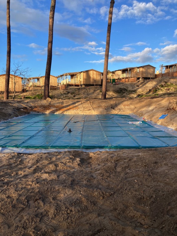terrassement au camping du patit nice le pyla