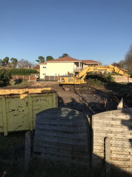 démolition d'une maison à Andernos