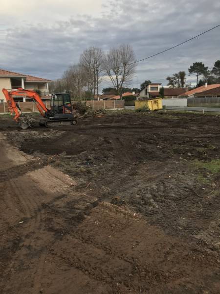 démolition d'une maison à Andernos