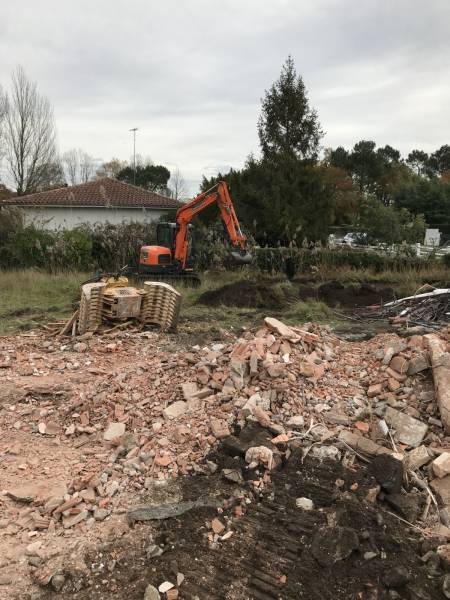 Démolition d'une maison Lège Cap Ferret
